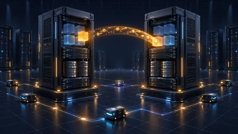Workload transferring between redundant high-availability server towers